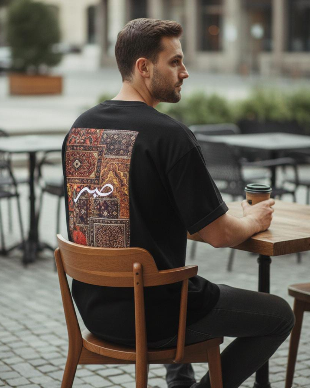 Minimalist Persian Carpet Graphic Tee